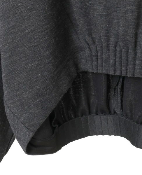 ダンボールジャージ/ミルドジャージゴムタックドルマンプルオーバー 詳細画像 チャコールグレー 10