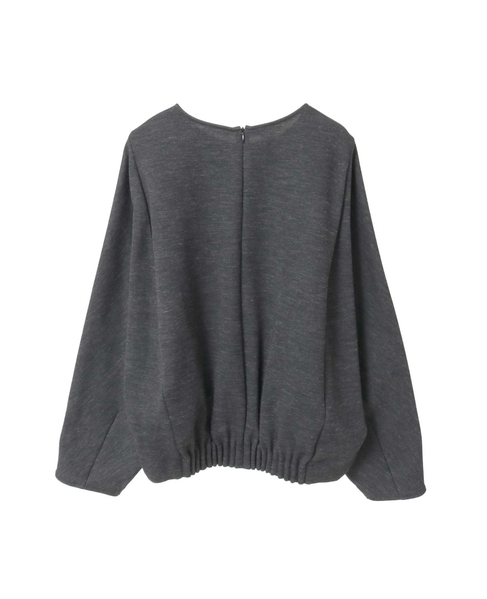 ダンボールジャージ/ミルドジャージゴムタックドルマンプルオーバー 詳細画像 チャコールグレー 2