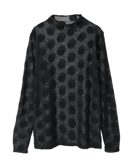 ドットジャージハイネックTシャツ