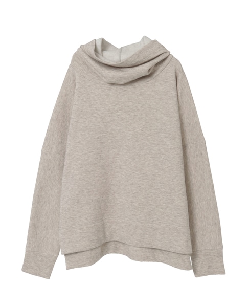 ヤクコットン裏毛オフタートルプルオーバー 詳細画像 ベージュ 1