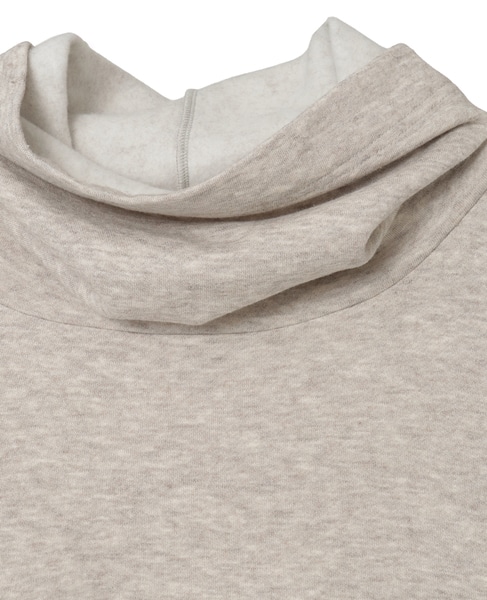 ヤクコットン裏毛オフタートルプルオーバー 詳細画像 ベージュ 3