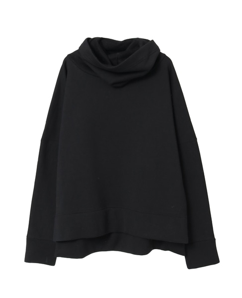 カシミヤタッチ裏毛オフタートルプルオーバー 詳細画像 ブラック 1