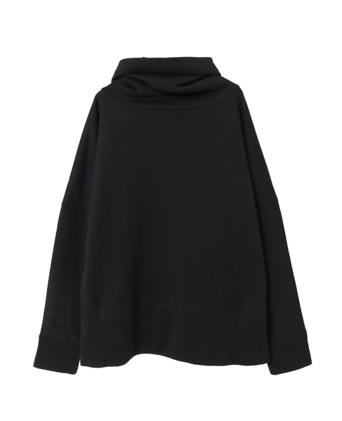 カシミヤタッチ裏毛オフタートルプルオーバー 詳細画像 ブラック 2