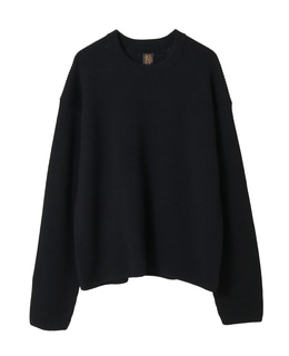 【BATONER/バトナー】セーター/SOLID WOOL RIB CREW NECK