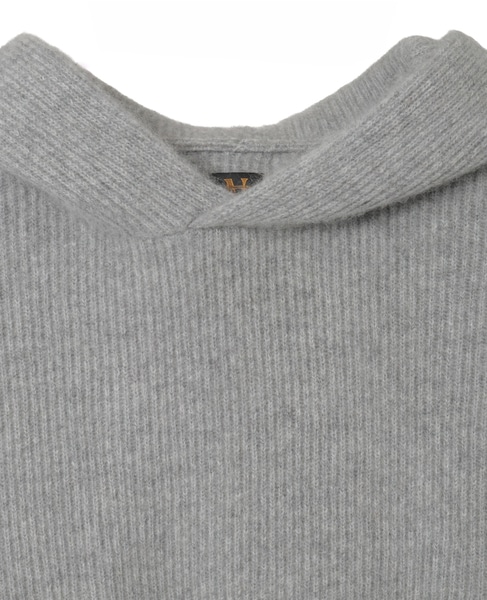 【BATONER/バトナー】セーター/CASHMERE FOX PULL PARKER 詳細画像 グレー 3