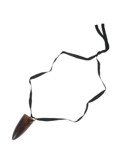 【DESIGNS BY SONIA/デザインバイソニア】ネックレス/Wooden burnt wood horn Necklace