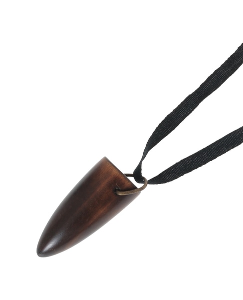 【DESIGNS BY SONIA/デザインバイソニア】ネックレス/Wooden burnt wood horn Necklace 詳細画像 ブラウン 2