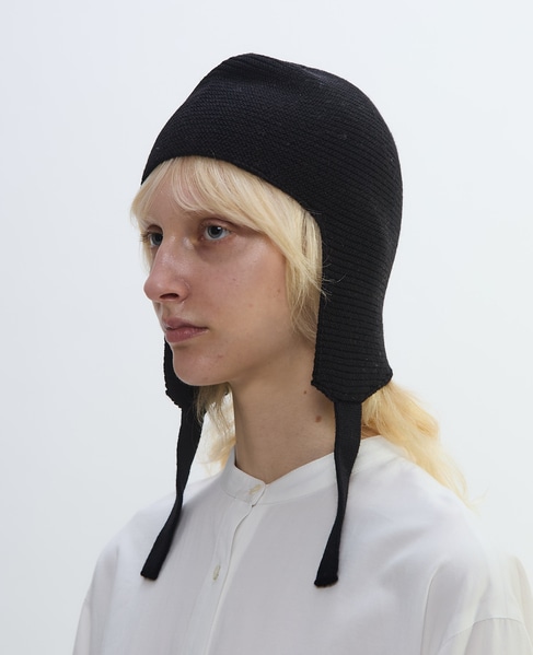 【ma'ry'ya/マリヤ】ニット帽/TRA148 詳細画像 ブラック 2