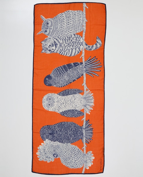 【INOUI EDITIONS/イヌイエディション】ストール/CHOUETTE 詳細画像 オレンジ 2