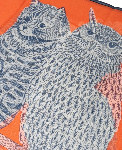 【INOUI EDITIONS/イヌイエディション】ストール/CHOUETTE 詳細画像 オレンジ 5
