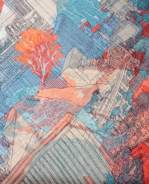 【INOUI EDITIONS/イヌイエディション】ストール/VEGAS 詳細画像 レッド 4