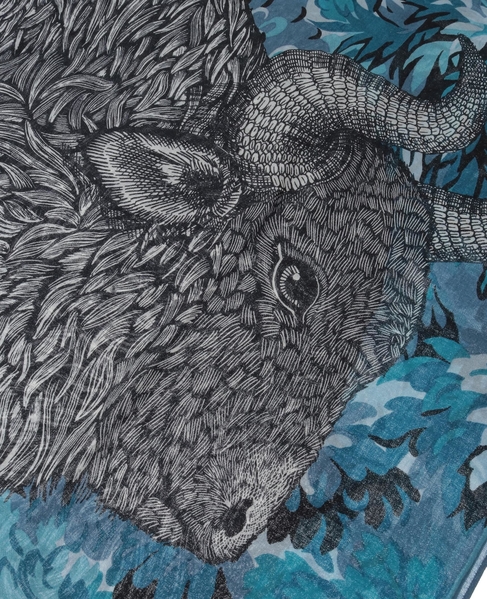 【INOUI EDITIONS/イヌイエディション】ストール/WALTER 詳細画像 ブルー 3