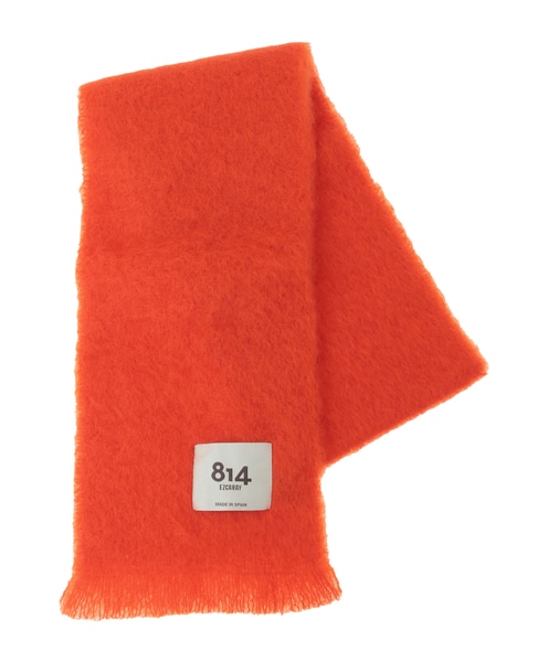 【MANTAS EZCARAY/マンタスエスカライ】 マフラー/Foulard Liso 詳細画像 オレンジ 1