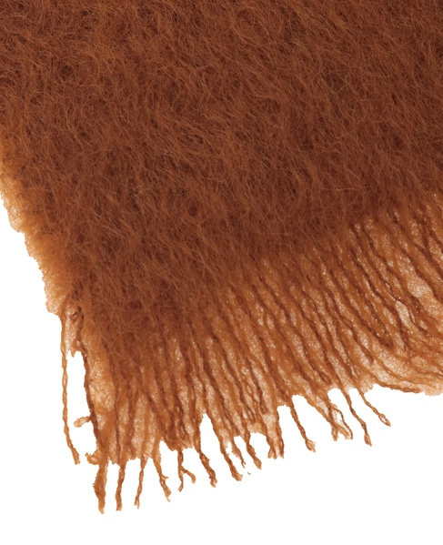 【MANTAS EZCARAY/マンタスエスカライ】 マフラー/Foulard Liso 詳細画像 ダークブラウン 5