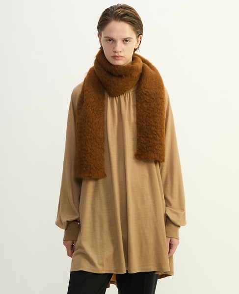 【MANTAS EZCARAY/マンタスエスカライ】 マフラー/Foulard Liso 詳細画像 ダークブラウン 7