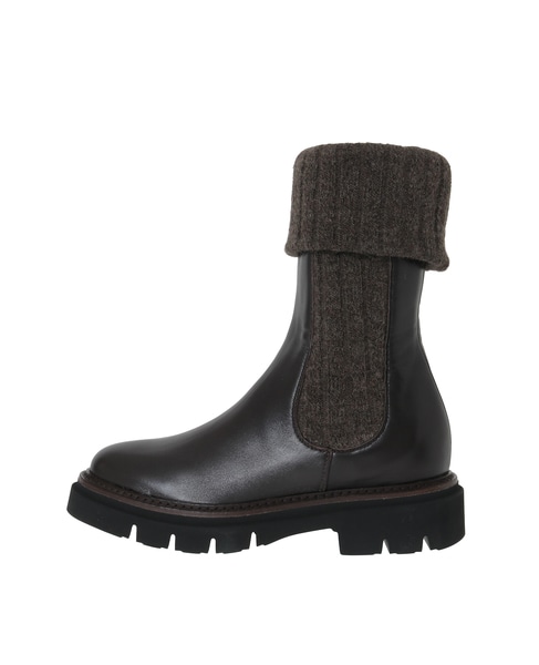 【LUCA GROSSI/ルカグロッシ】ミドルブーツ/L456T ALOIO 詳細画像 ダークブラウン 3