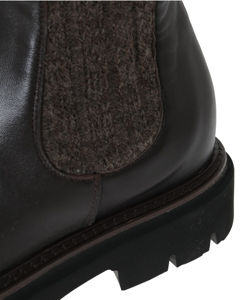 【LUCA GROSSI/ルカグロッシ】ミドルブーツ/L456T ALOIO 詳細画像 ダークブラウン 6