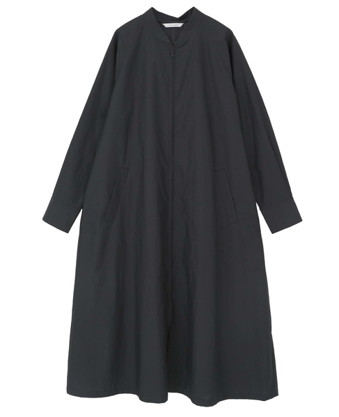 タイプライター/リヨセルストライプフロントZIPワンピース 詳細画像 ブラック 1