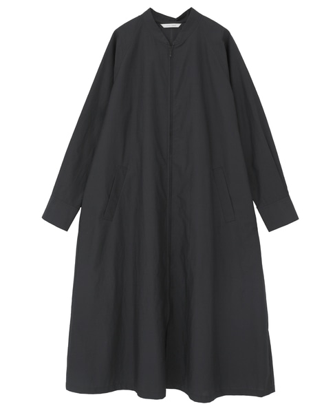 タイプライター/リヨセルストライプフロントZIPワンピース 詳細画像 ブラック 8