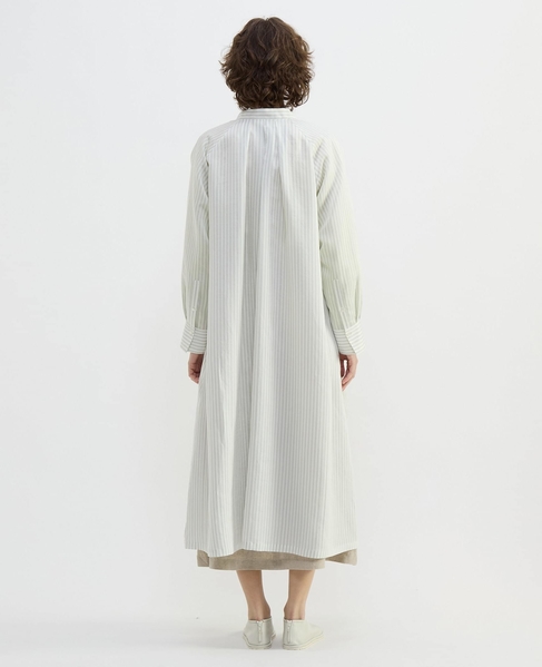 タイプライター/リヨセルストライプフロントZIPワンピース 詳細画像 セージ 11