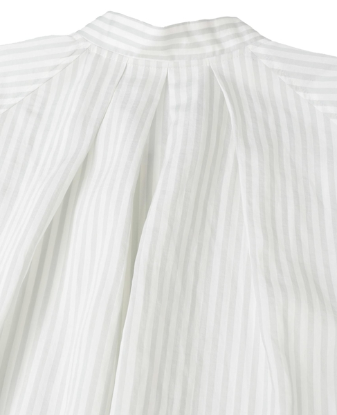 タイプライター/リヨセルストライプフロントZIPワンピース 詳細画像 セージ 4