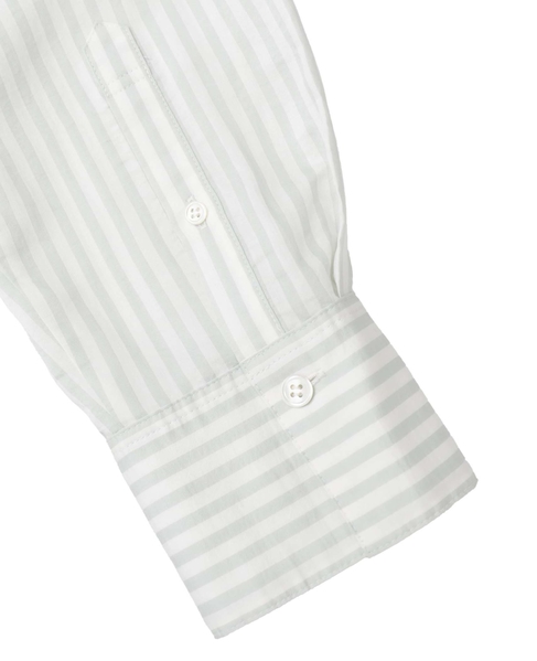 タイプライター/リヨセルストライプフロントZIPワンピース 詳細画像 セージ 5