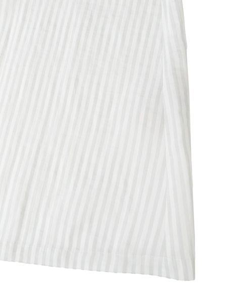 タイプライター/リヨセルストライプフロントZIPワンピース 詳細画像 セージ 6