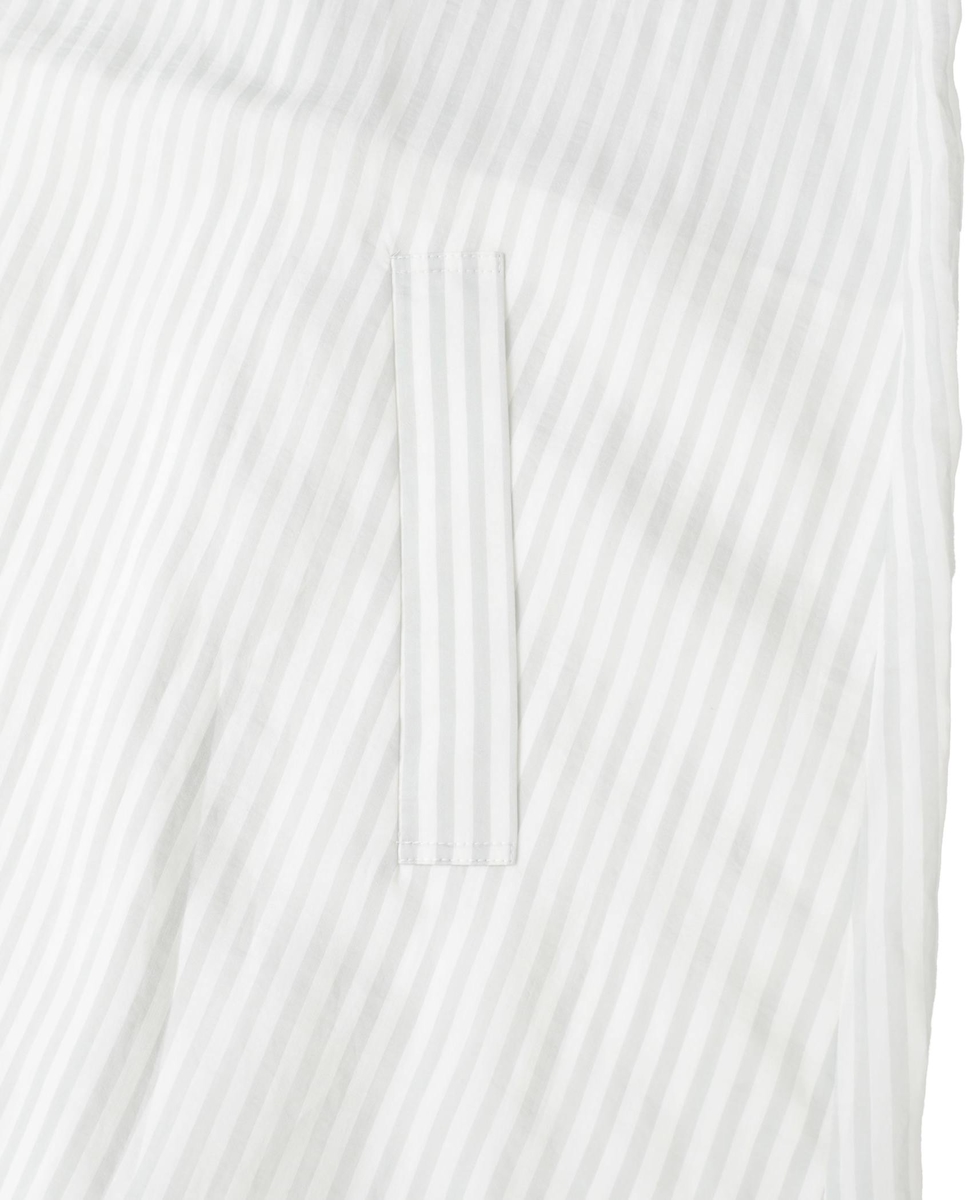 タイプライター/リヨセルストライプフロントZIPワンピース｜PLAIN