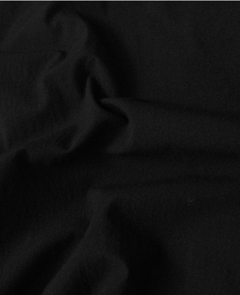 オーガニックコットンクレポンバンドカラーシャツドレス 詳細画像 ブラック 8