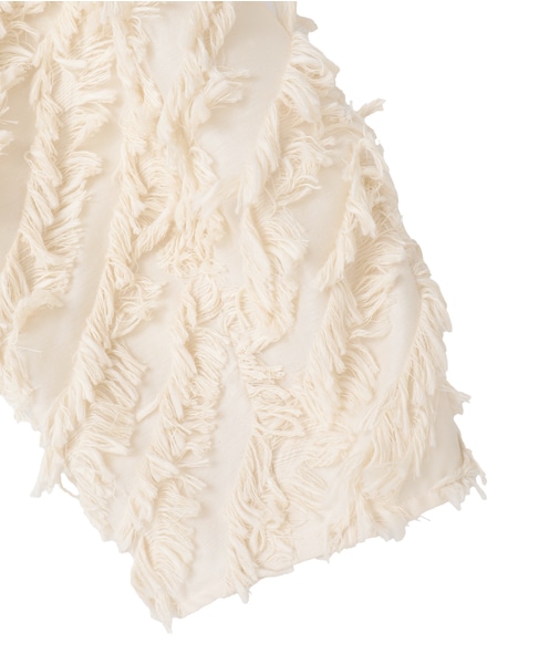 フリンジカットJQスタンドカラーブラウス 詳細画像 アイボリー 5