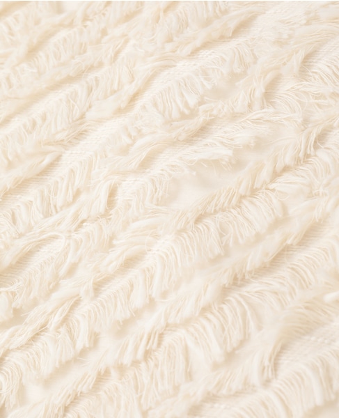 フリンジカットJQスタンドカラーブラウス 詳細画像 アイボリー 8