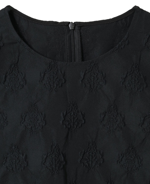 オーナメントJQノースリーブブラウス 詳細画像 ブラック 3