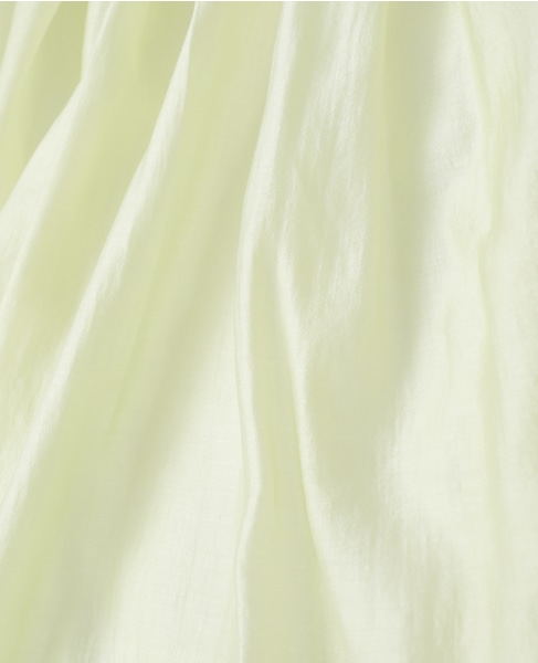 アセテートリヨセルローンシアーギャザーブラウス 詳細画像 イエロー 14