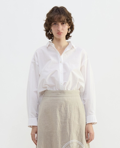 タイプライター/リヨセルストライプレギュラーカラーシャツ 詳細画像 ホワイト 2