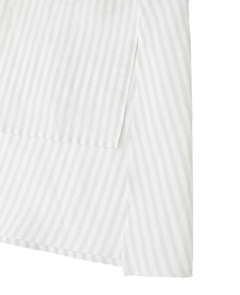 タイプライター/リヨセルストライプレギュラーカラーシャツ 詳細画像 セージ 6