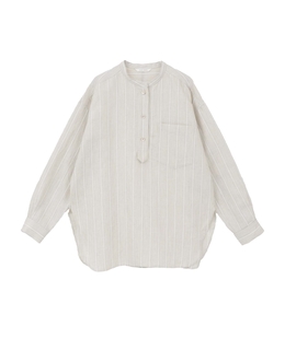 ヘンプコットンストライプシャツ