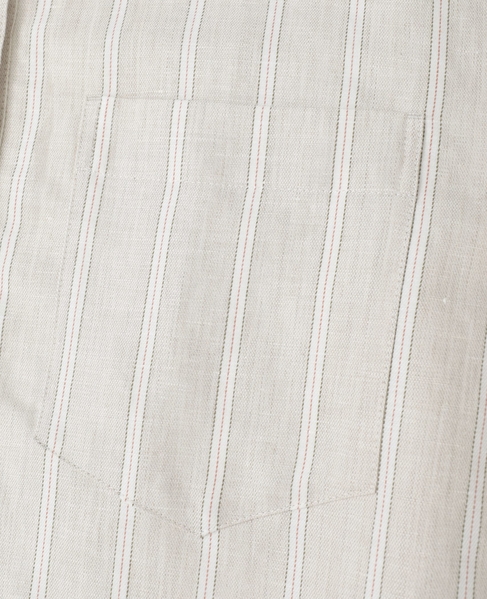 ヘンプコットンストライプシャツ 詳細画像 ベージュ 8