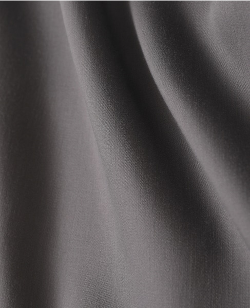 キュプラサテンクルーネックブラウス 詳細画像 グレー 7