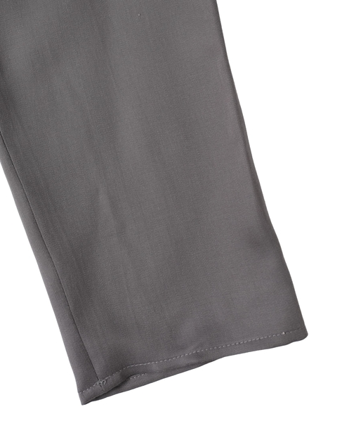 キュプラサテンクルーネックブラウス 詳細画像 グレー 8