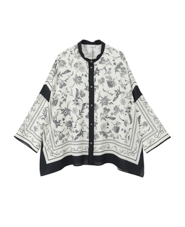 パネルプリントブラウス