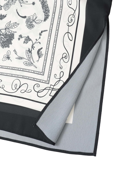 ボタニカルプリントブラウス 詳細画像 ブラック 10