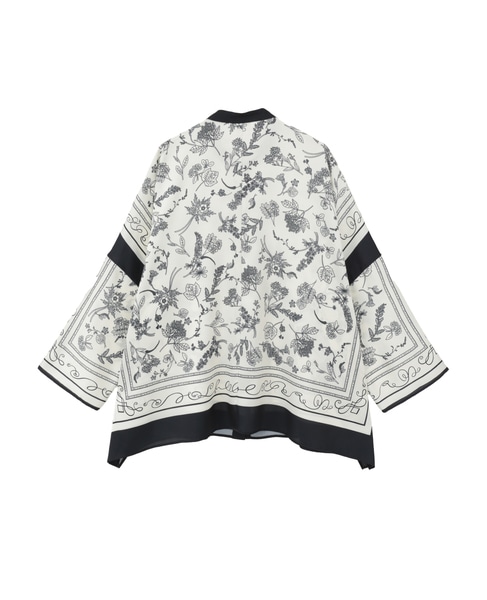 パネルプリントブラウス 詳細画像 ブラック 2