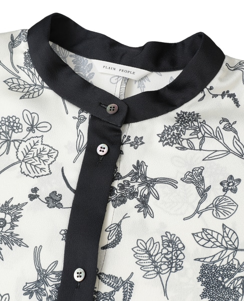 パネルプリントブラウス 詳細画像 ブラック 3