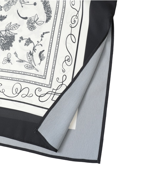 パネルプリントブラウス 詳細画像 ブラック 6