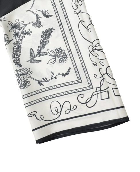 ボタニカルプリントブラウス 詳細画像 ブラック 9