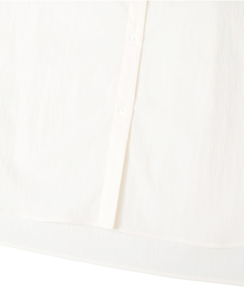 チリメンタイプライタースキッパーギャザーブラウス 詳細画像 ホワイト 14