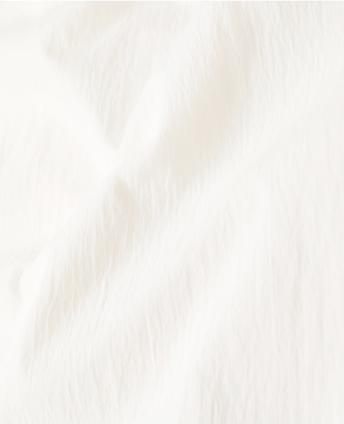 チリメンタイプライタースキッパーギャザーブラウス 詳細画像 ホワイト 15