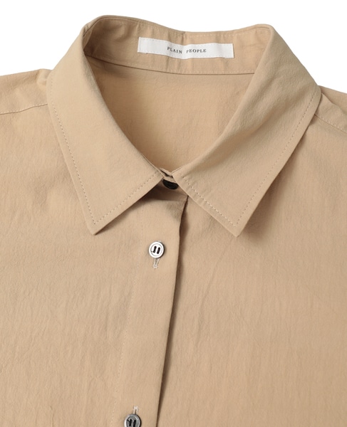 オーガニックコットンクレポンオーバーサイズシャツ 詳細画像 ベージュ 3