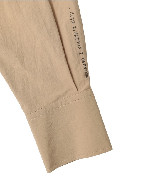 オーガニックコットンクレポンオーバーサイズシャツ 詳細画像 ベージュ 4