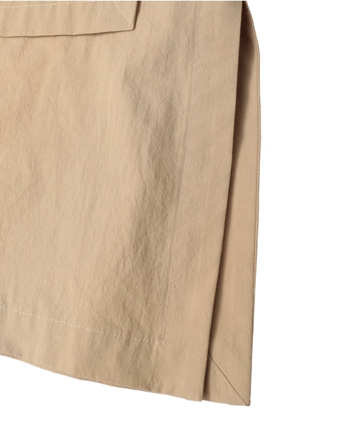 オーガニックコットンクレポンオーバーサイズシャツ 詳細画像 ベージュ 5